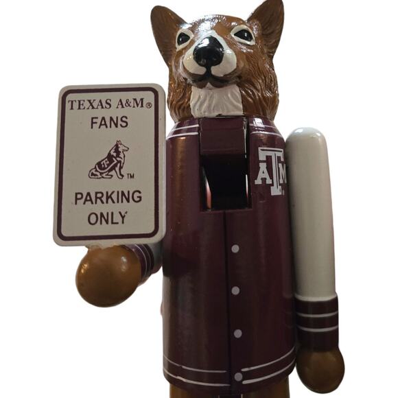 Texas A&M Beware of the Aggies 12 Inch Nutcracker Christmas Holiday Decor - Picture 3 of 6